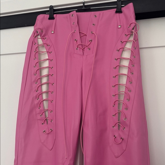 I.AM.GIA Pink Lace-Up Pants - Picture 4 of 12